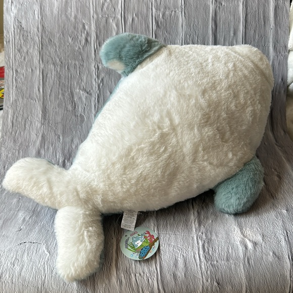 Takashoji Soft Light Blue Dolphin Plush - Picture 4 of 5